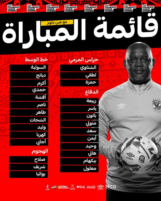 Ù‚Ø§Ø¦Ù…Ø© Ø§Ù„Ù†Ø§Ø¯ÙŠ Ø§Ù„Ø£Ù‡Ù„ÙŠ Ù„Ù…ÙˆØ§Ø¬Ù‡Ø© ØµÙ† Ø¯Ø§ÙˆÙ†Ø² ÙÙŠ Ø¥ÙŠØ§Ø¨ Ø±Ø¨Ø¹ Ù†Ù‡Ø§Ø¦ÙŠ Ø¯ÙˆØ±ÙŠ Ø§Ù„Ø£Ø¨Ø·Ø§Ù„ ÙƒÙˆØ±Ø© Ù„Ø§ÙŠÙ Kora Live Ø¨Ø« Ù…Ø¨Ø§Ø´Ø± Ù…Ø¨Ø§Ø±ÙŠØ§Øª Ø§Ù„ÙŠÙˆÙ… Koora Live Ø¨Ø¯ÙˆÙ† ØªÙ‚Ø·ÙŠØ¹ Ø§Ø®Ø¨Ø§Ø± Ø§Ù„ÙƒÙˆØ±Ø© ÙˆØ§Ù„Ø±ÙŠØ§Ø¶Ø©